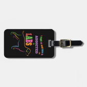 実験室に熱中される ラゲッジタグ (正面横)