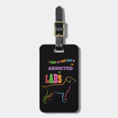 実験室に熱中される ラゲッジタグ (正面縦)