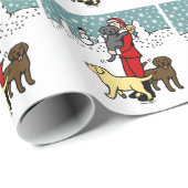 実験室のお母さんのサンタのクリスマス ラッピングペーパー (ロールコーナー)