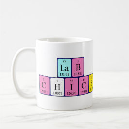 実験室のひよこの周期表の名前のマグ コーヒーマグカップ