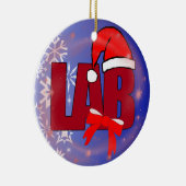 実験室のサンタのクリスマスのオーナメント セラミックオーナメント (右)