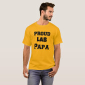 実験室のティー-誇り高い実験室のパパ Tシャツ (正面フル)