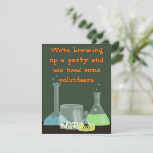 実験室のハロウィンの気色悪い招待状、双方 招待状 (スタンド正面)