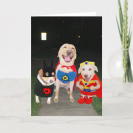 実験室のハロウィンカスタマイズ可能でおもしろいなすごい犬かカード カード