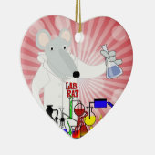 実験室のラット化学 セラミックオーナメント (右)