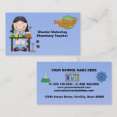 実験室の名刺のメスの科学者 名刺 (正面/裏面)