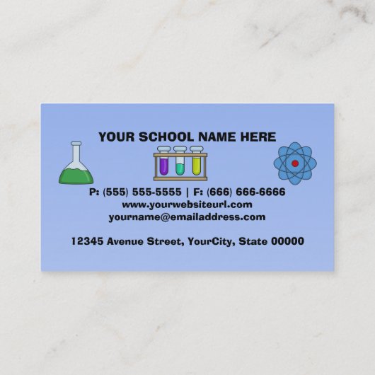 実験室の名刺のメスの科学者 名刺 (裏面)