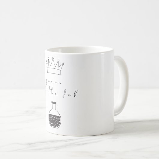 「実験室の女王」のコーヒーか茶マグ コーヒーマグカップ (正面右)