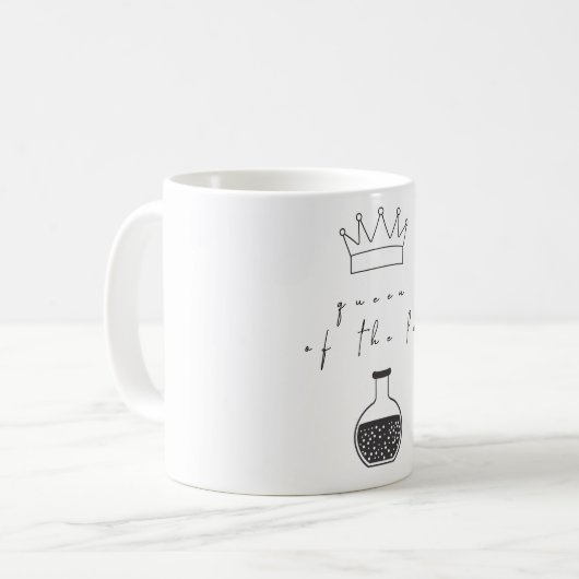 「実験室の女王」のコーヒーか茶マグ コーヒーマグカップ (正面左)