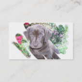 実験室の子犬の名刺 名刺 (裏面)