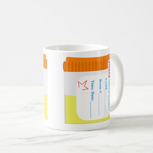 実験室の技術の尿検体のコップのマグ コーヒーマグカップ (正面右)