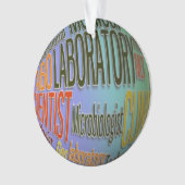 実験室の科学者は細菌学者MT MLTを言い表わします オーナメント (正面)