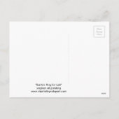 実験室の芸術の郵便はがきのためのサンタの抱擁 シーズンポストカード (裏面)