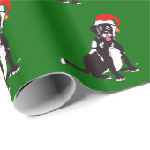 実験室のConnieの黒いクリスマスの包装紙 ラッピングペーパー (ロールコーナー)