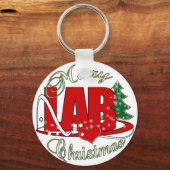 実験室クリスマス キーホルダー (正面)