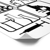 実験室ポスター – ビーカー，シリンジ ポスター (角)