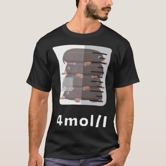 実験室理学部生化学先生M Tシャツ (正面)