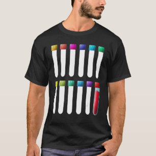 実験室試験管静脈切除術メンズ Tシャツ