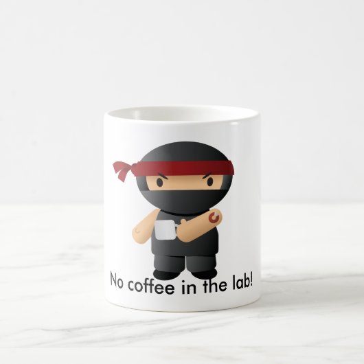 実験室、Gigaの忍者のコーヒー無し! コーヒーマグカップ (中央)