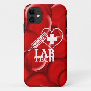 実験室TECHのハートのスポイトのロゴ iPhone 11 ケース