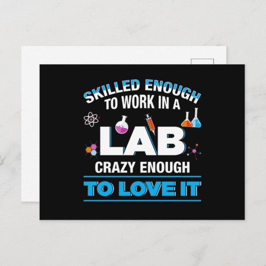 実験技術者医学検査薬試験Tu ポストカード (正面/裏面)