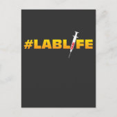 実験生活実験室研究化学おもしろい ポストカード (正面)