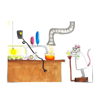 実験用ねずみ「やったな！」 おめでとうカード部2 カード