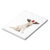 実験用の子犬の着用〔雄ジカの〕枝角 ノートパッド (回転)