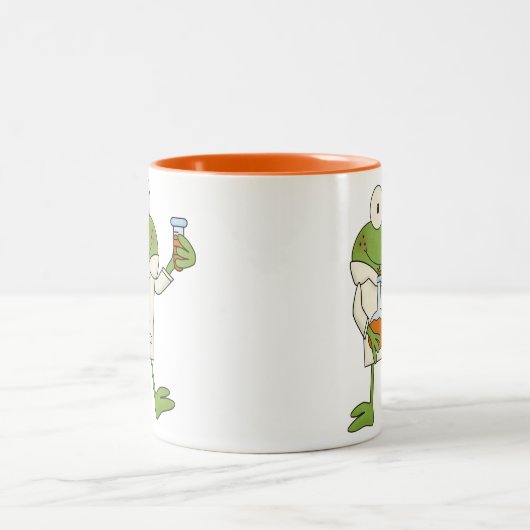 実験用カエル ツートーンマグカップ (中央)