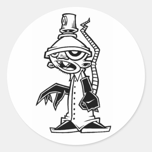 実験用ネズミ ラウンドシール (正面)