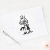 実験用ネズミ ラウンドシール (封筒)