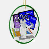 実験用ラットサイエンティスト実験周期表 セラミックオーナメント (右)