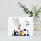 実験用ラット化学 ポストカード (スタンド正面)