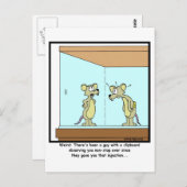 実験用ラット ポストカード (正面/裏面)