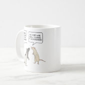 実験用ラットCovidワクチおもしろいン コーヒーマグカップ (正面左)