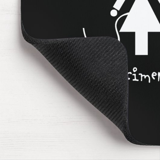 実験科学者の黒 マウスパッド (コーナー)