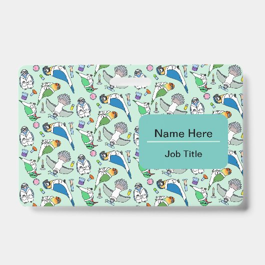 実験鳥類鳥類学 バッジ (正面)