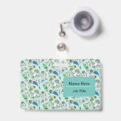 実験鳥類鳥類学 バッジ (正面（伸縮クリップ）)