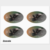 実験 楕円形シール (シート)