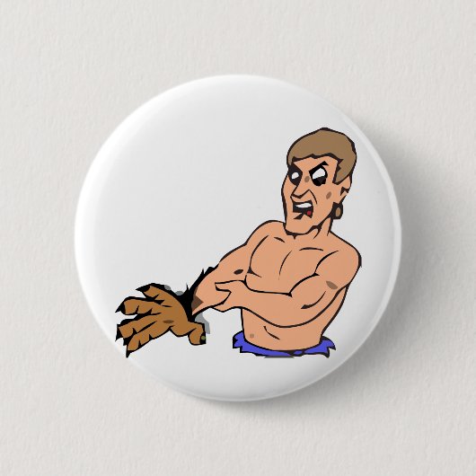 実験bearman 缶バッジ (正面)