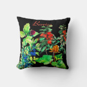 実、ブルーベリー、クラウドベリー、リンゴンベリーを投げて クッション (正面)