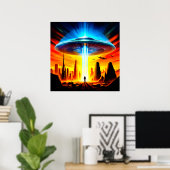 客が到着する ポスター (ホームオフィス)