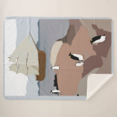 客が来た シェルパブランケット (正面(横))