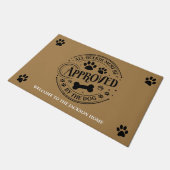 客は皆犬の許可を得なければならない ドアマット (アングル)