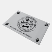 客は皆犬の許可を得なければならない ドアマット (アングル)