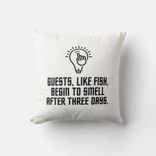 客は魚が好き クッション (正面)