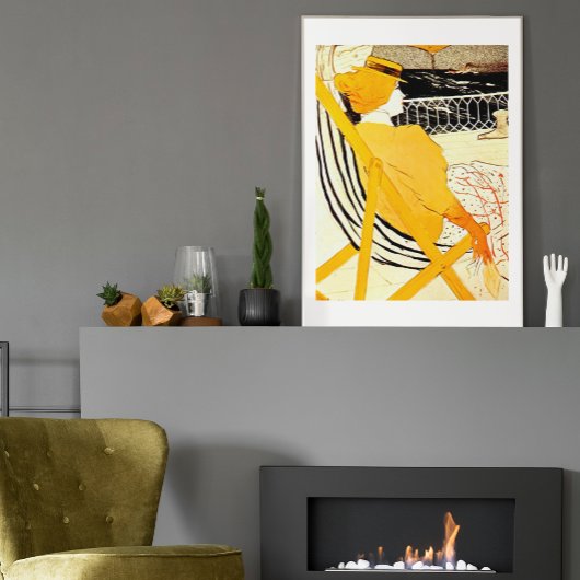 客室の乗客54フレームなし ポスター