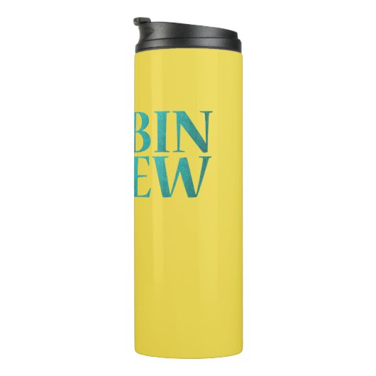 客室乗務員付き添い人付き飛行タイポグラフィ タンブラー (回転右)