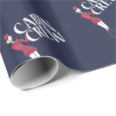 客室乗務員付き添い人付き飛行タイポグラフィ ラッピングペーパー (ロールコーナー)