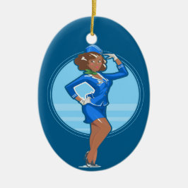 客室乗務員 セラミックオーナメント